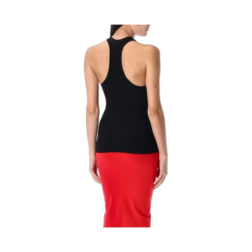 Andreadamo Ribbed Jersey Sleeveless Top
