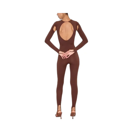 Andreadamo Full Jumpsuit With Cutout Accents
