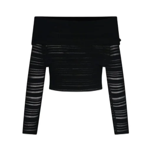 Andreadamo Off-Shoulder Long Sleeve Top
