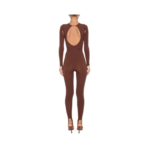 Andreadamo Full Jumpsuit With Cutout Accents