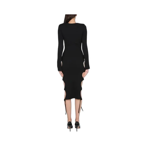 Andreadamo Cut Out Detail Midi Dress