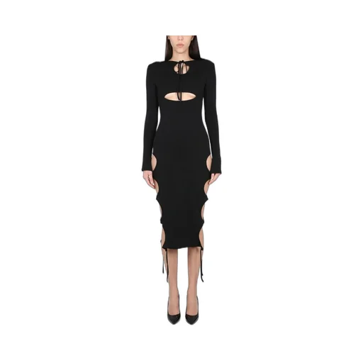 Andreadamo Cut Out Detail Midi Dress