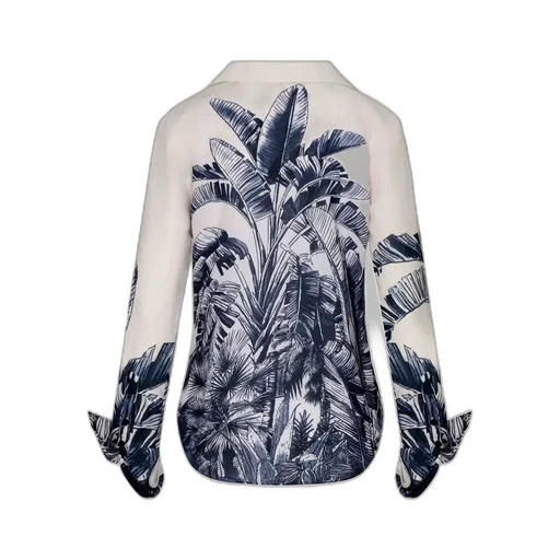 Andres Otalora Printed Linen Blouse