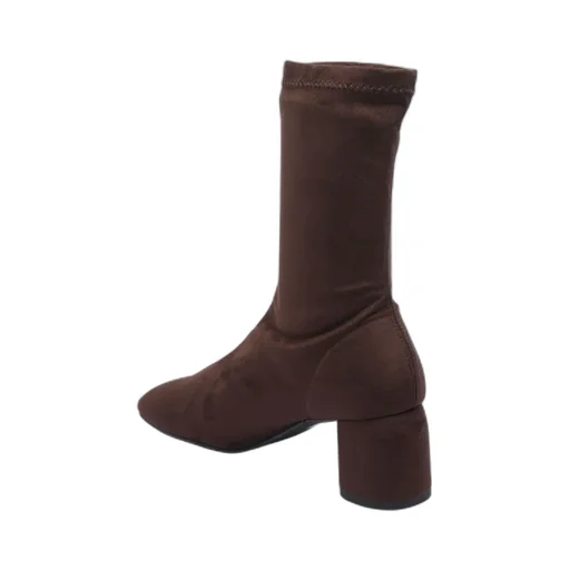 Angel Alarcon Stretch Suede-Effect Boots
