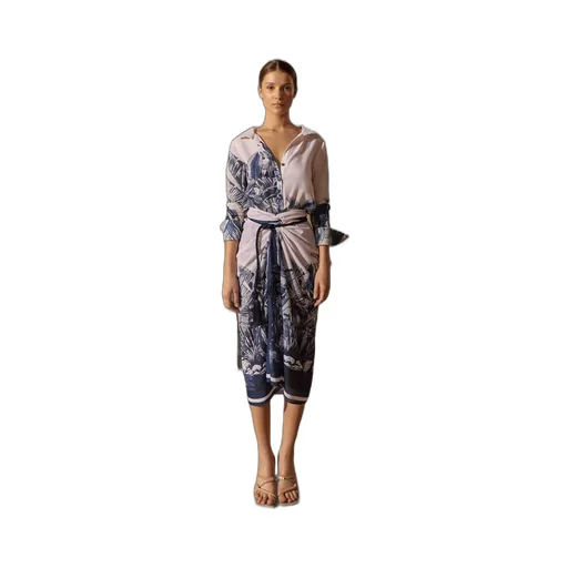 Andres Otalora Printed Linen Blouse