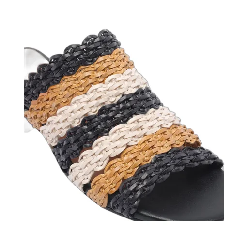Angel Alarcon Woven Slide Sandals