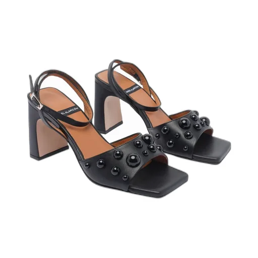 Angel Alarcon Embellished Block Heel Sandals