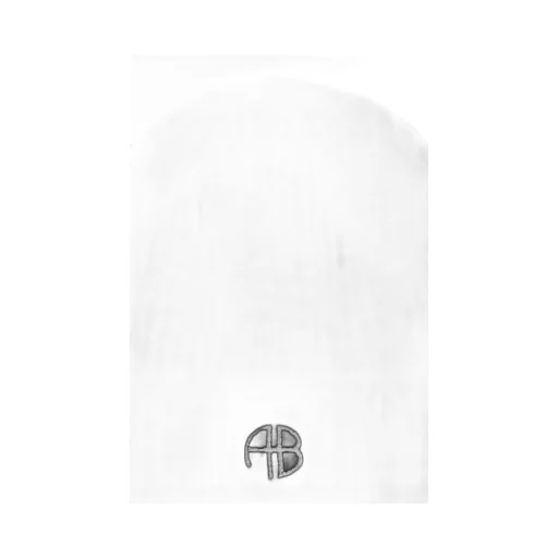 Anine Bing Logo Embroidered Ribbed-Knit Beanie