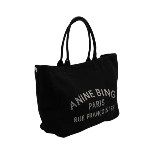 Anine Bing Leo Logo Printed Tote Bag