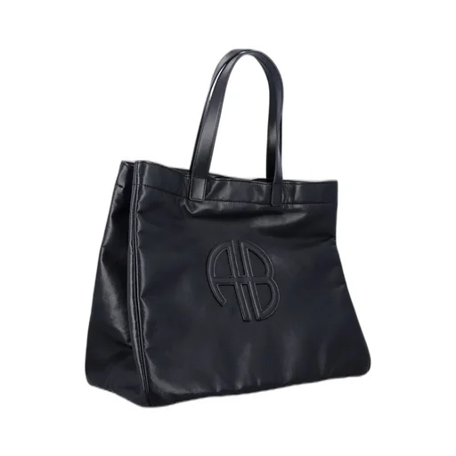 Anine Bing Large Rio Logo Patch Tote Bag