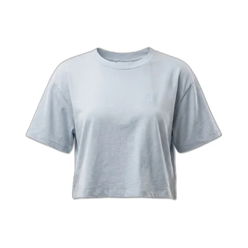 Anine Bing Logo Embroidered Cropped T-Shirt