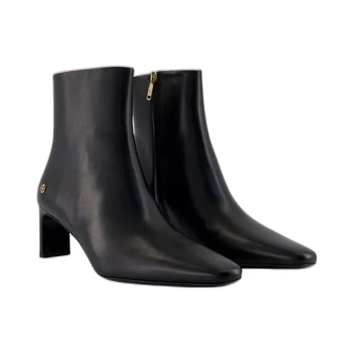 Anine Bing Jayden Square-Toe Ankle Boots