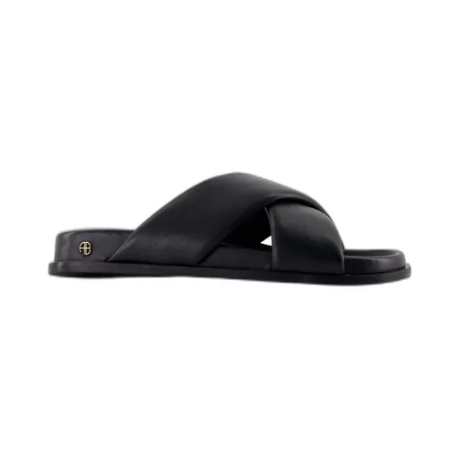 Anine Bing Emi Cross-Strap Slides