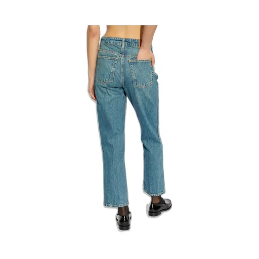 Anine Bing Vin High Waist Cropped Jeans