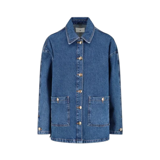 Anine Bing Buttoned Denim Jacket