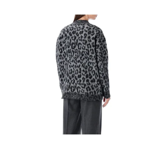 Anine Bing Banks Leopard-Print Oversized Cardigan