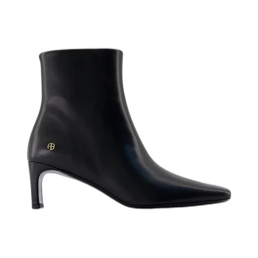 Anine Bing Jayden Square-Toe Ankle Boots