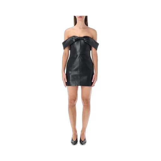 Anine Bing Colleen Off-Shoulder Mini Dress