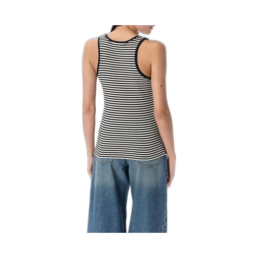 Anine Bing Alessia Striped Knitted Tank Top