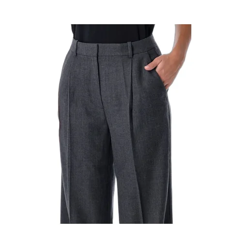 Anine Bing Wide Leg Pleated Trousers