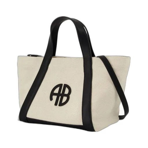Anine Bing Cara Logo Patch Small Tote Bag