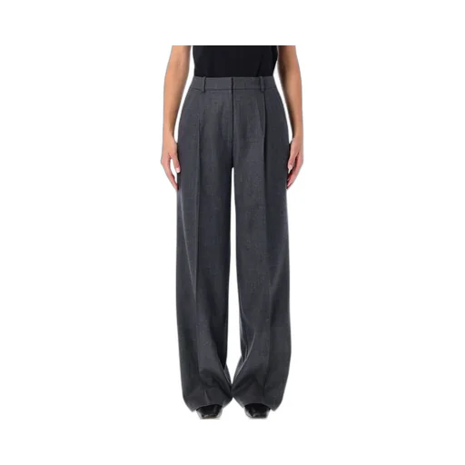 Anine Bing Wide Leg Pleated Trousers