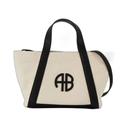 Anine Bing Cara Logo Patch Small Tote Bag