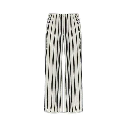 Anine Bing Striped Straight-Leg Trousers