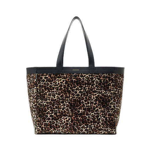 Anine Bing Leopard Printed Large Rio Shopper Bag