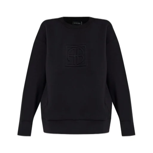 Anine Bing Alto Logo Embossed Crewneck Sweatshirt