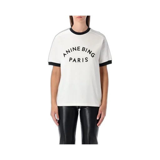 Anine Bing Jaylin Logo-Print Crewneck T-Shirt