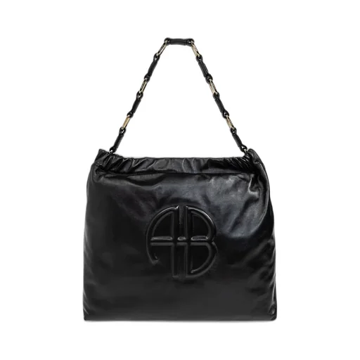 Anine Bing Kate Logo Embossed Shoulder Bag