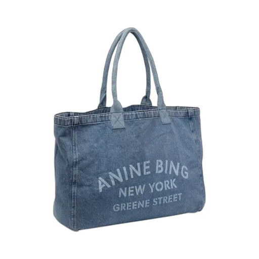 Anine Bing Leo Denim Tote Bag
