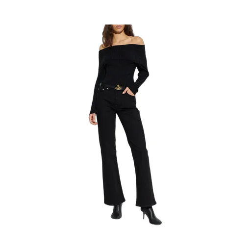 Anine Bing Off-Shoulder Ribbed Knitwear