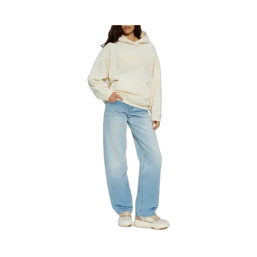 Anine Bing Harvey Logo Flocked Hoodie