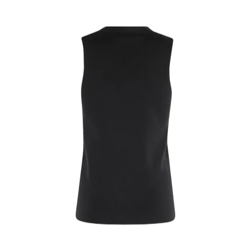 Anine Bing Plunging V-Neck Ribbed-Knit Vest