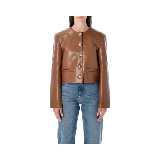 Anine Bing Amber Cropped Crewneck Jacket