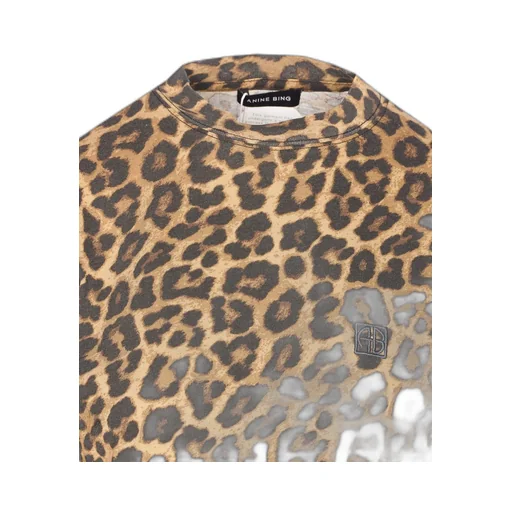 Anine Bing Leopard Avi T-Shirt