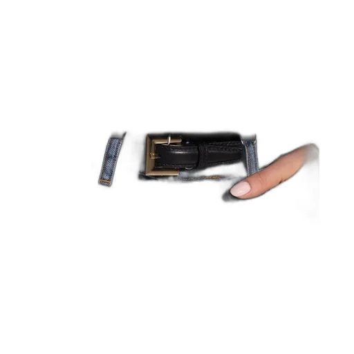 Anine Bing Square-Buckle Leather Belt