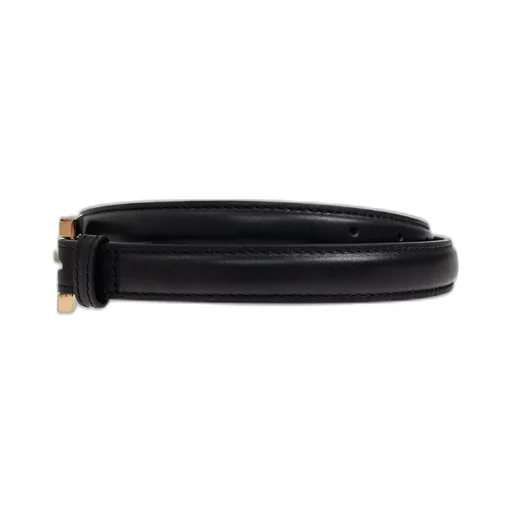 Anine Bing Square-Buckle Leather Belt