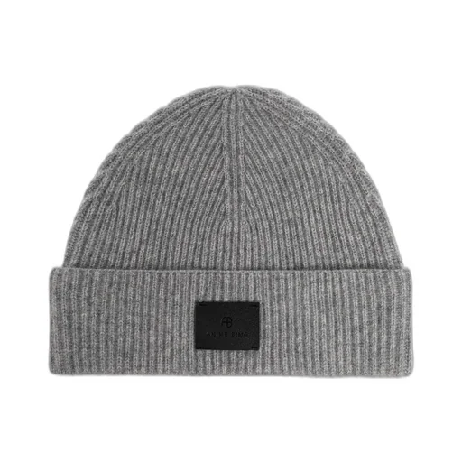 Anine Bing Ribbed Cashmere Hat