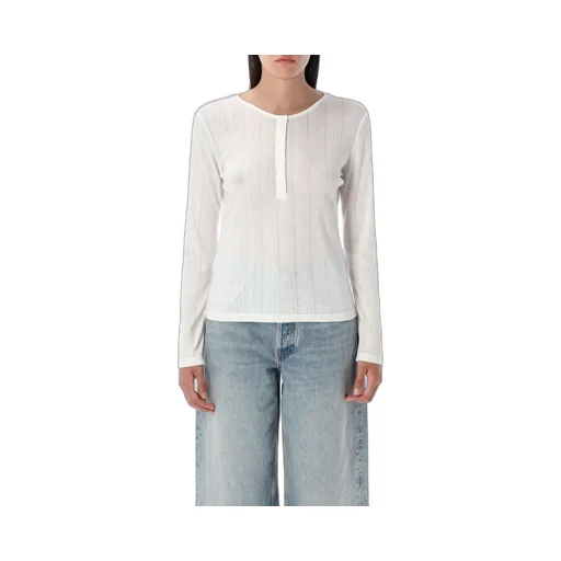 Anine Bing Pia Long-Sleeved Ribbed T-Shirt