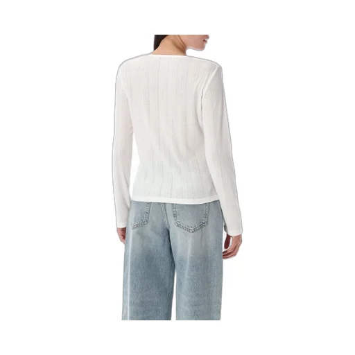 Anine Bing Pia Long-Sleeved Ribbed T-Shirt