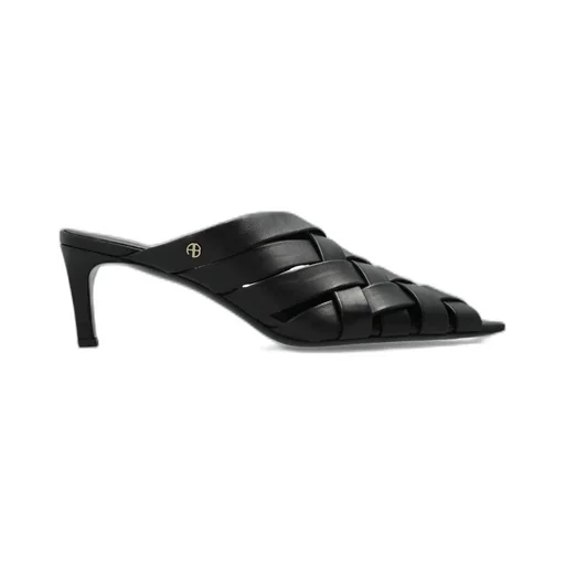 Anine Bing Eve Pointed Toe Woven Mules