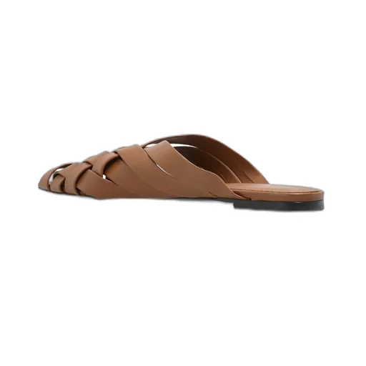 Anine Bing Eve Woven Slip On Mules