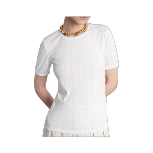 Anine Bing Pia Wide-Ribbed T-Shirt