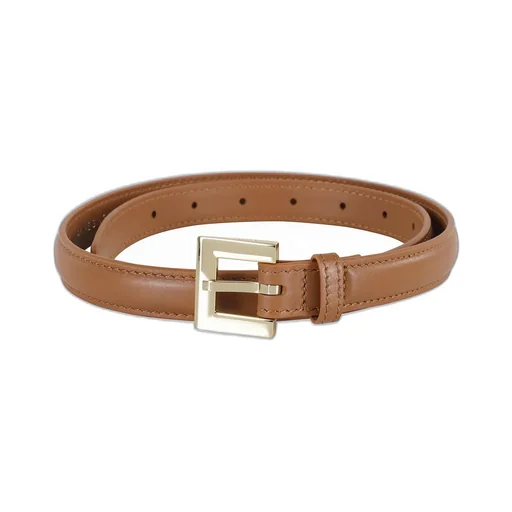Anine Bing Nicola Stitch Detailed Square-Buckled Belt