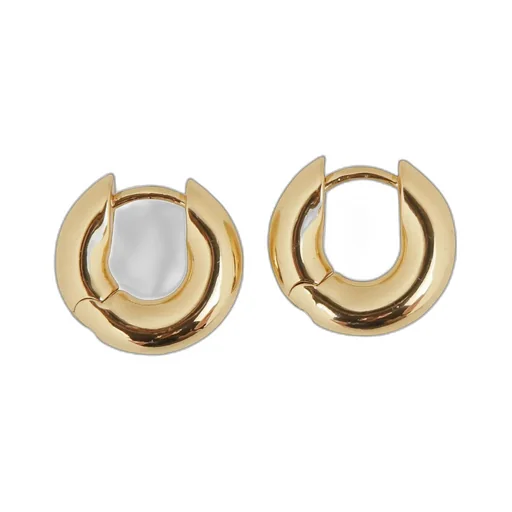 Anine Bing Small Bold Link Hoop Earrings