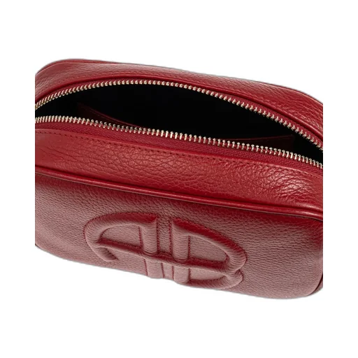 Anine Bing Lili Logo Embossed Shoulder Bag