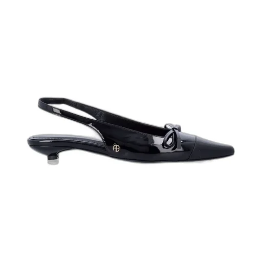 Anine Bing Zoey Bow-Detail Slingback Pumps